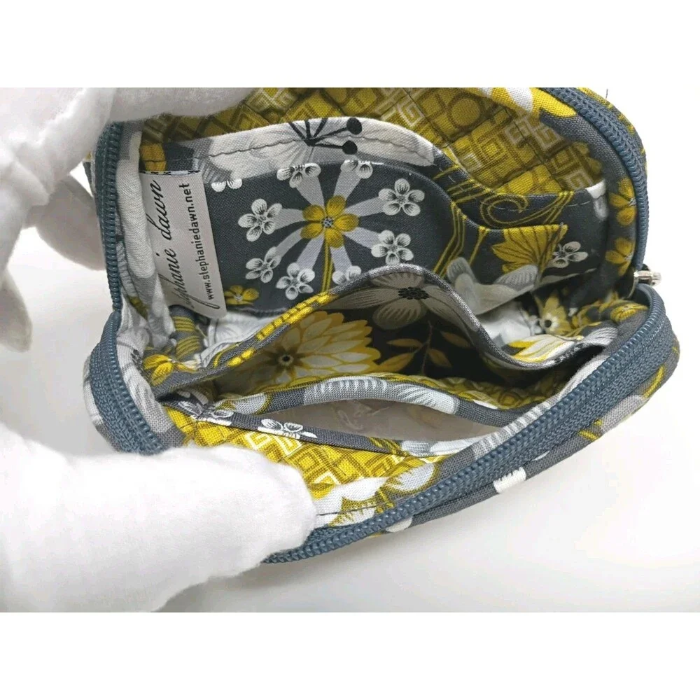 Stephanie Dawn Quilted Zippered Pouch Wristlet